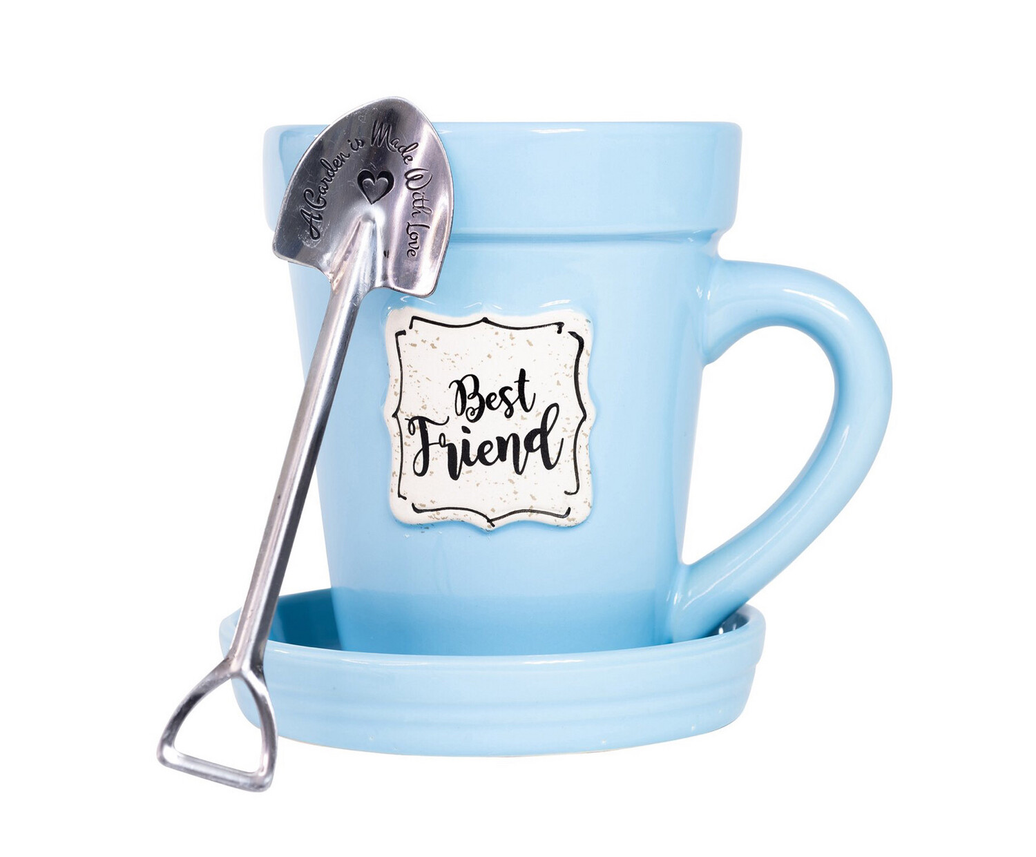 Flower pot mug, name: Blue -  Best Friends