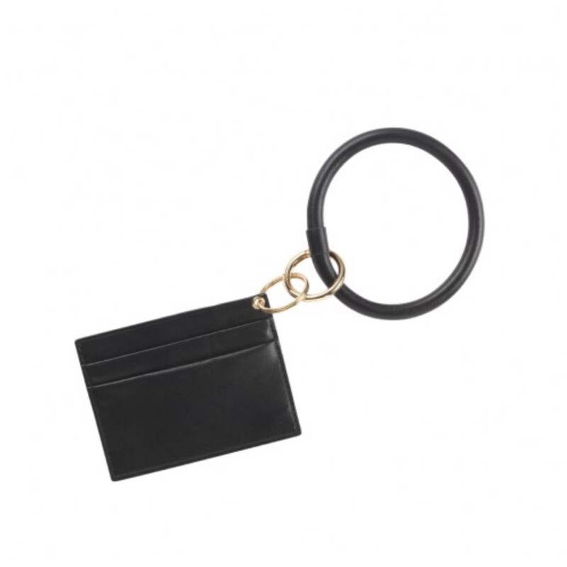 Black Card Holder Keychain Bracelet