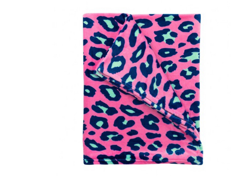 Hot Pink Leopard Blanket