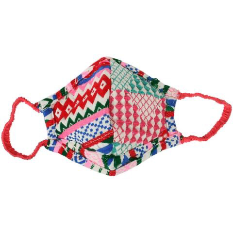 Blue/ Green/Purple Fabric Mask
