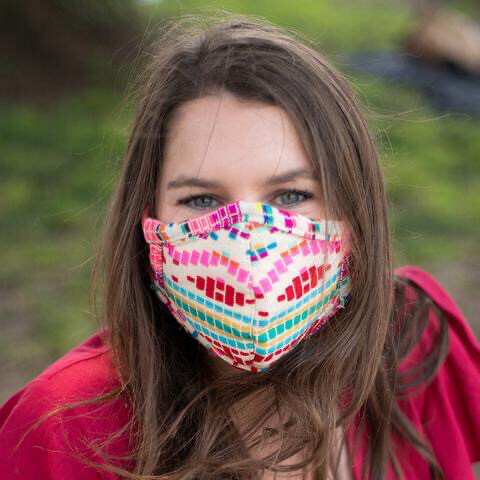 Pink Fabric Mask 
