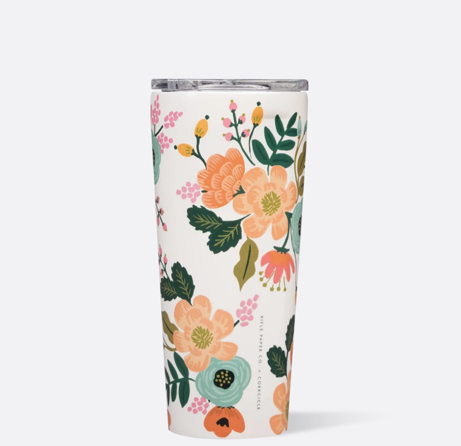 Tumbler - 24oz Rifle Paper - Gloss Cream  Lively Floral