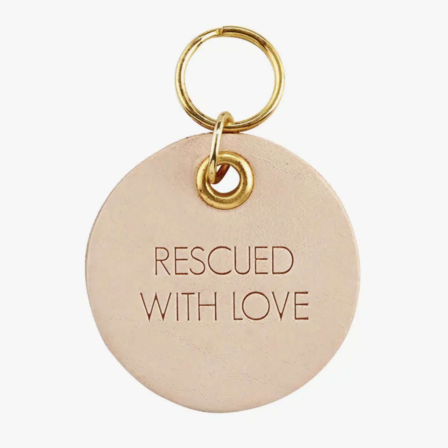LEATHER RESCUE PET TAG