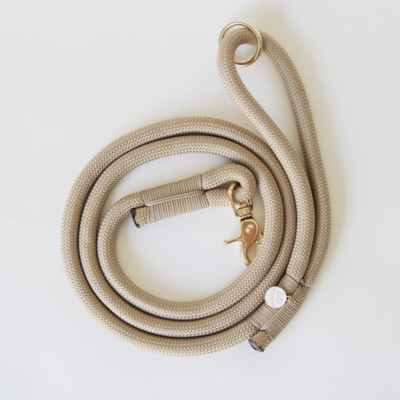 'Tan' - Braided Rope Leash