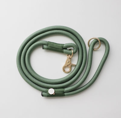 'Sage Green' - Braided Rope Leash