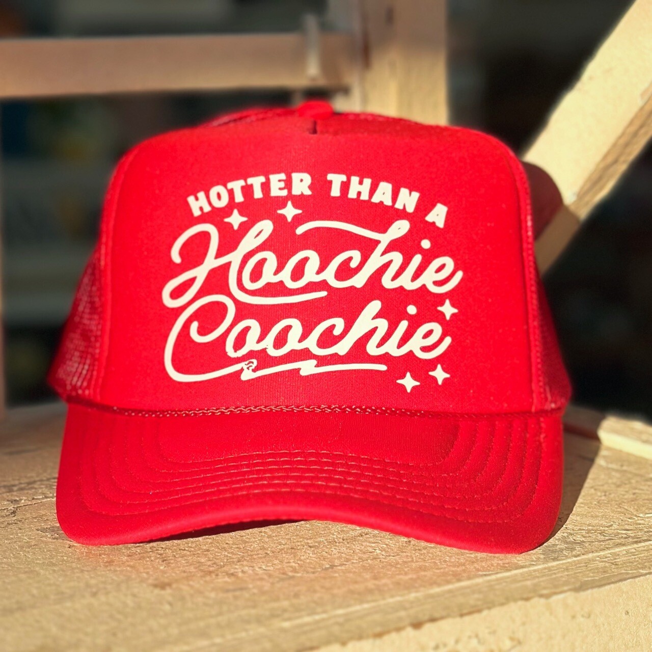 Hotter Than A Hoochie Coochie Trucker Hat