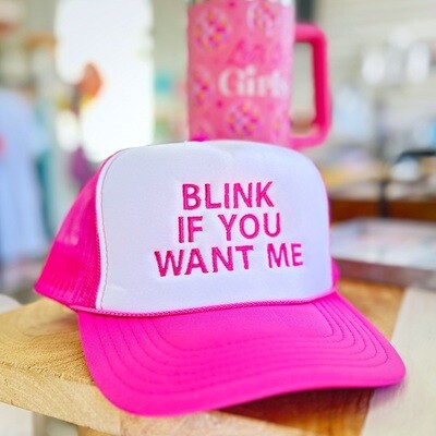 Blink If You Want Me Tucker Hat