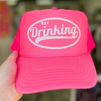 Day Drinking Neon Trucker Hat