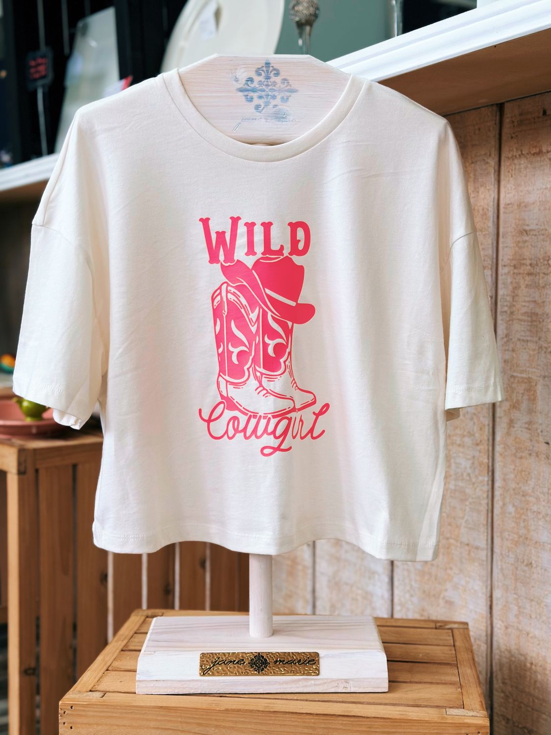 Wild Cowgirl Cropped T-Shirt