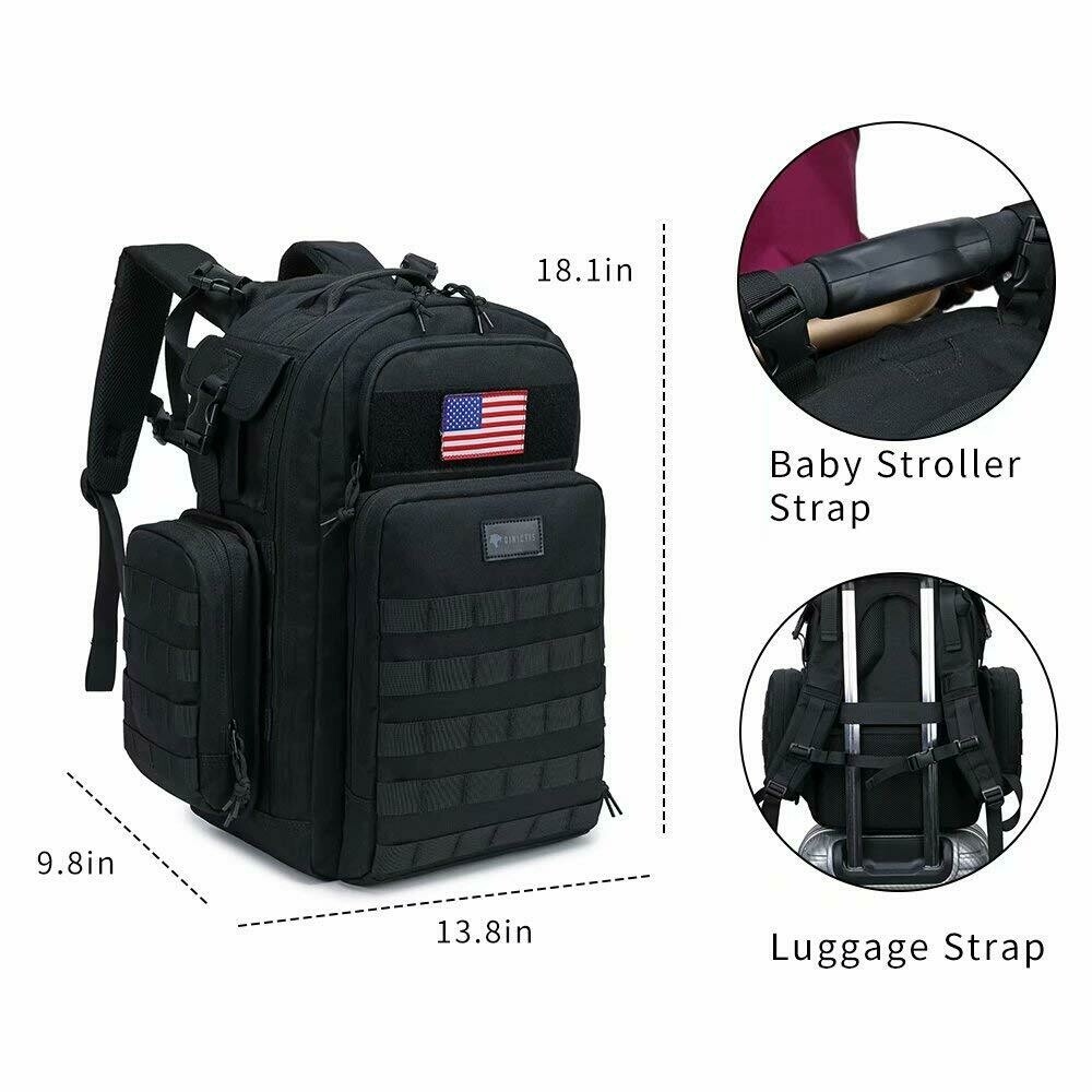 Diaper Bag Backpack for Dad,Baby Diaper Bags for Men,Baby Accessories for Daddy- Tactical -Tropical Black
