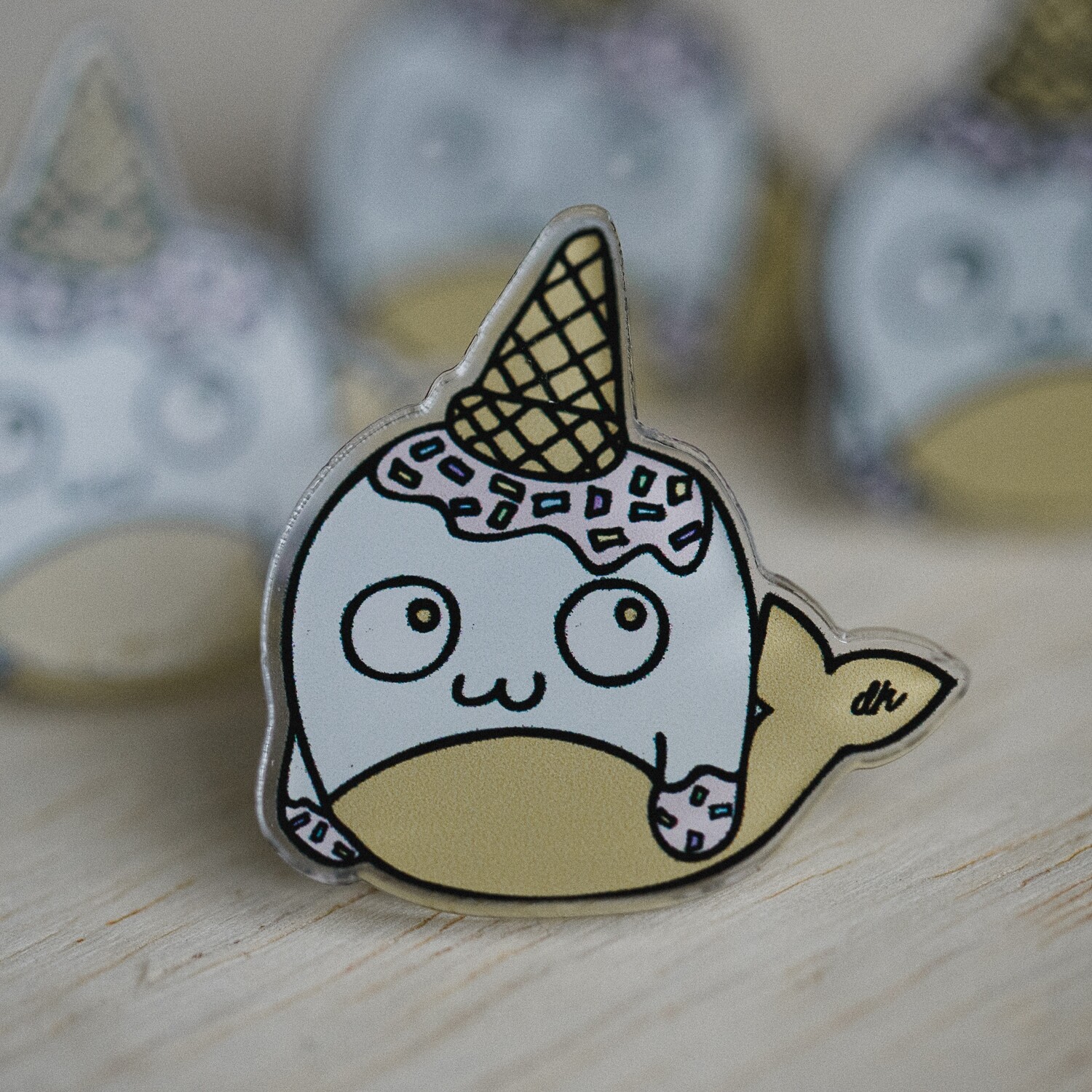 Sprinkles the Narwhal | Acrylic Pin