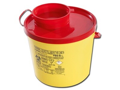 CONTENITORE GETTA RIFIUTI TAGLIENTI CON COPERCHIO VOL. 1500 ML