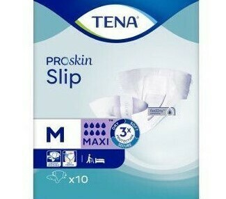 PANNOLONE TENA SLIP MAXI CON ADESIVI cf 10pz MISURA MEDIA