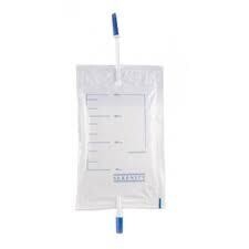 SACCA URINA DA GAMBA CON 2 LACCI 750ML TUBO 35CM CF 10PZ