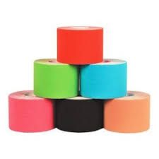 CEROTTO KINESIO TAPING 5CM X 5MT COLORE FUCSIA, AZZURRO, COLOR CARNE OPPURE NERO
