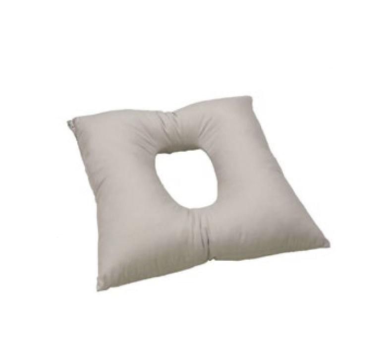 CUSCINO IN FIBRA CAVA SILICONATA BEIGE CON FORO