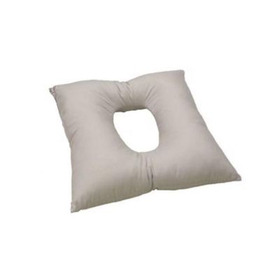 CUSCINO IN FIBRA CAVA SILICONATA BEIGE CON FORO