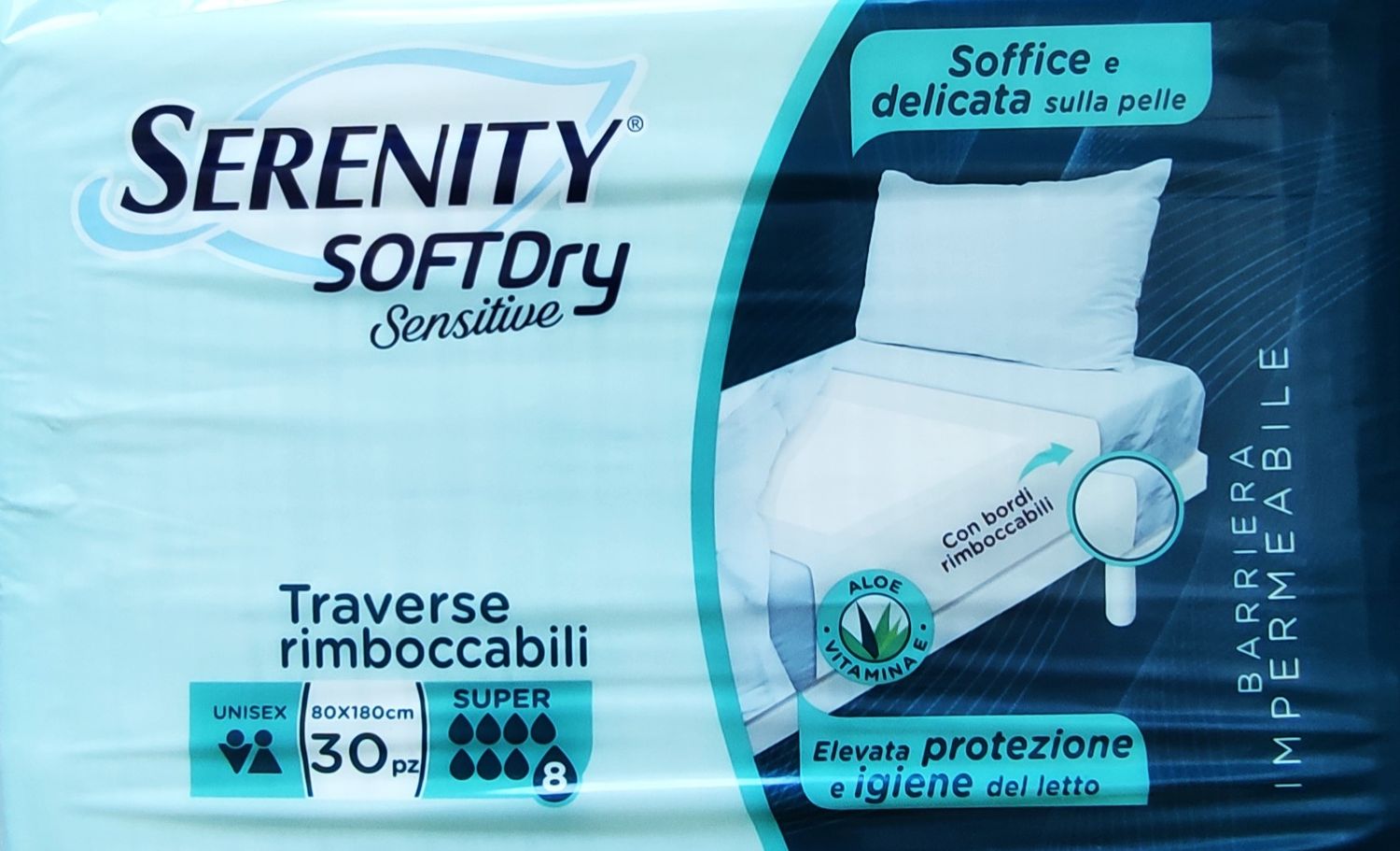 TRAVERSE SALVA MATERASSO RIMBOCCABILI SERENITY 80X180 CF 30PZ