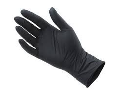 GUANTI NITRILE NERI SENZA POLVERE MEDIUM CF 100PZ