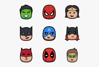 Super Heroes Heads