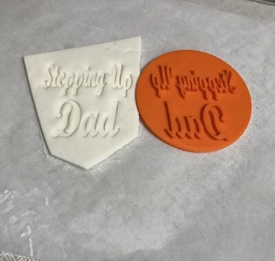 Stepping Up Dad stamp