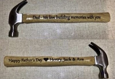 Dad- We love building memories with you hammer