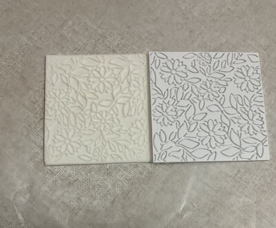 Floral textured stamp