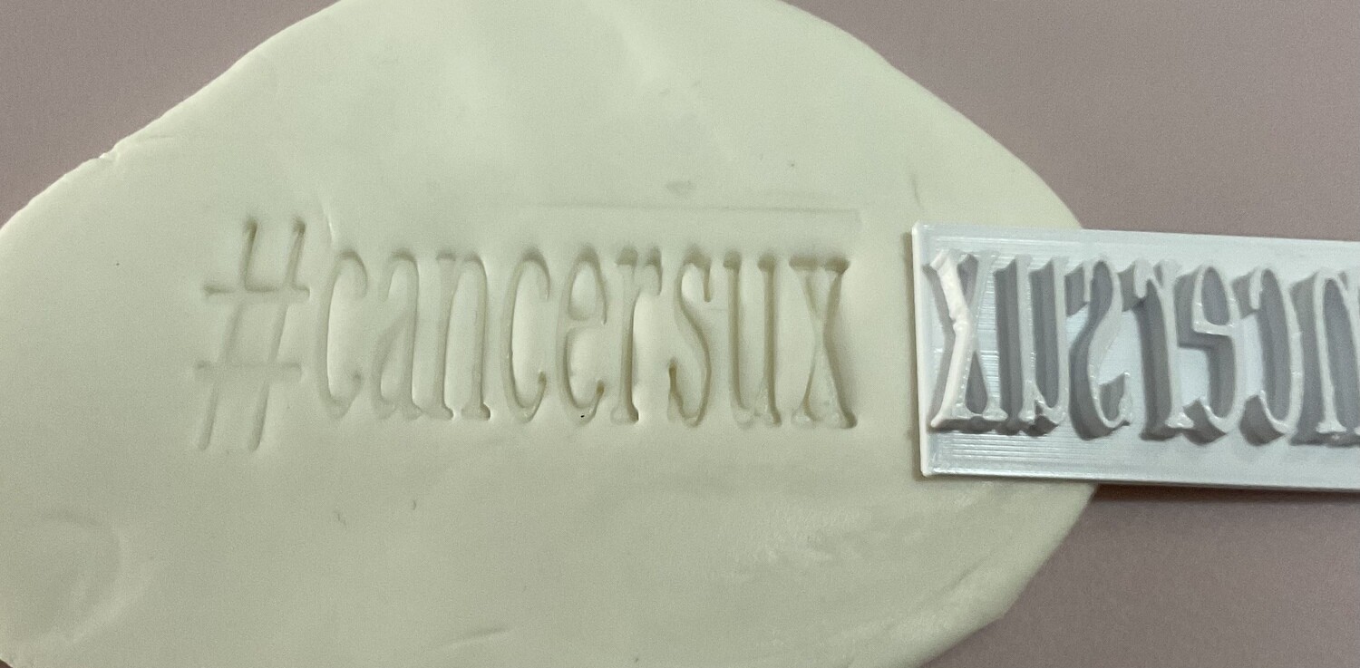 #cancersux stamp