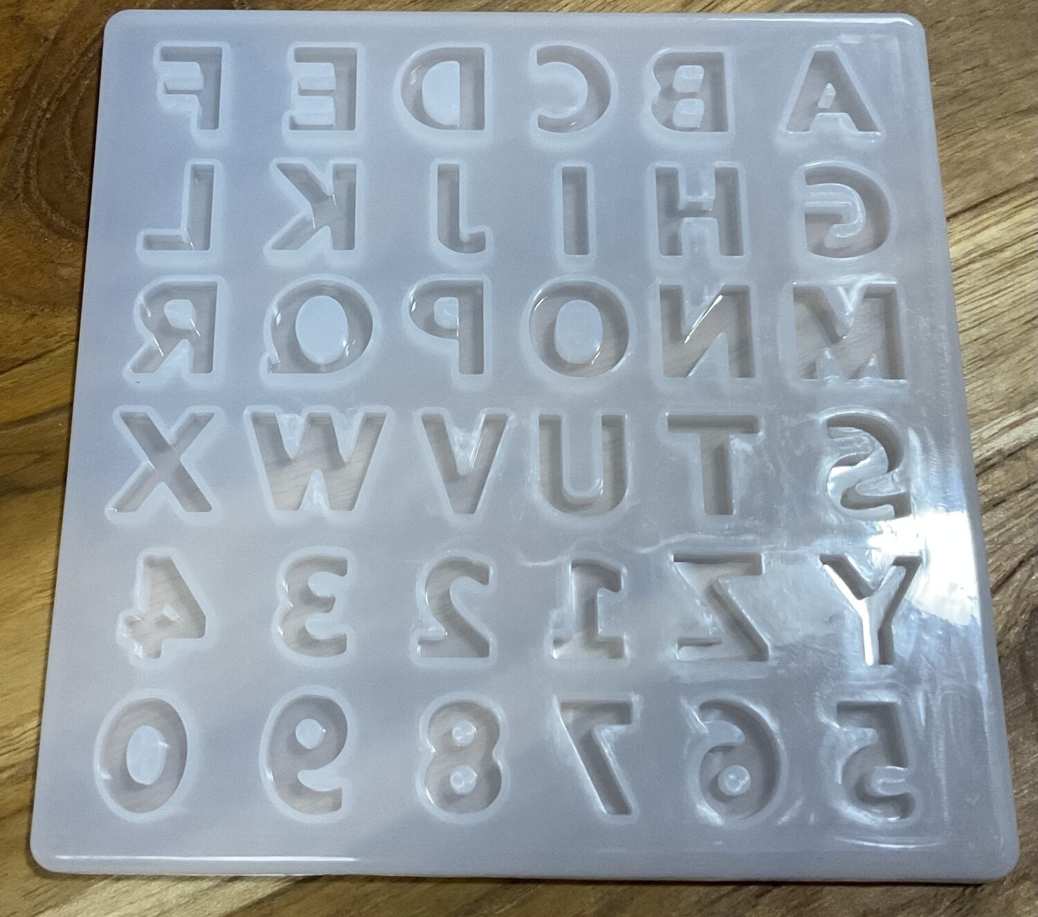 Alphabet/Numbers silicone mould