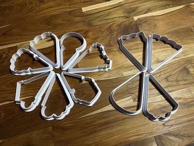 Pie pieces cookie cutter set 11pce
