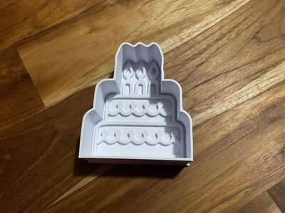 1pce Birthday Cake mold