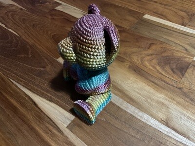 Crochet Teddy Bear rainbow