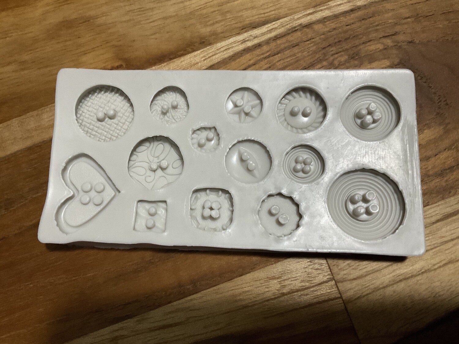 Button silicone mould