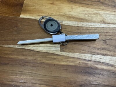 Chalk holder with retractable belt clip
