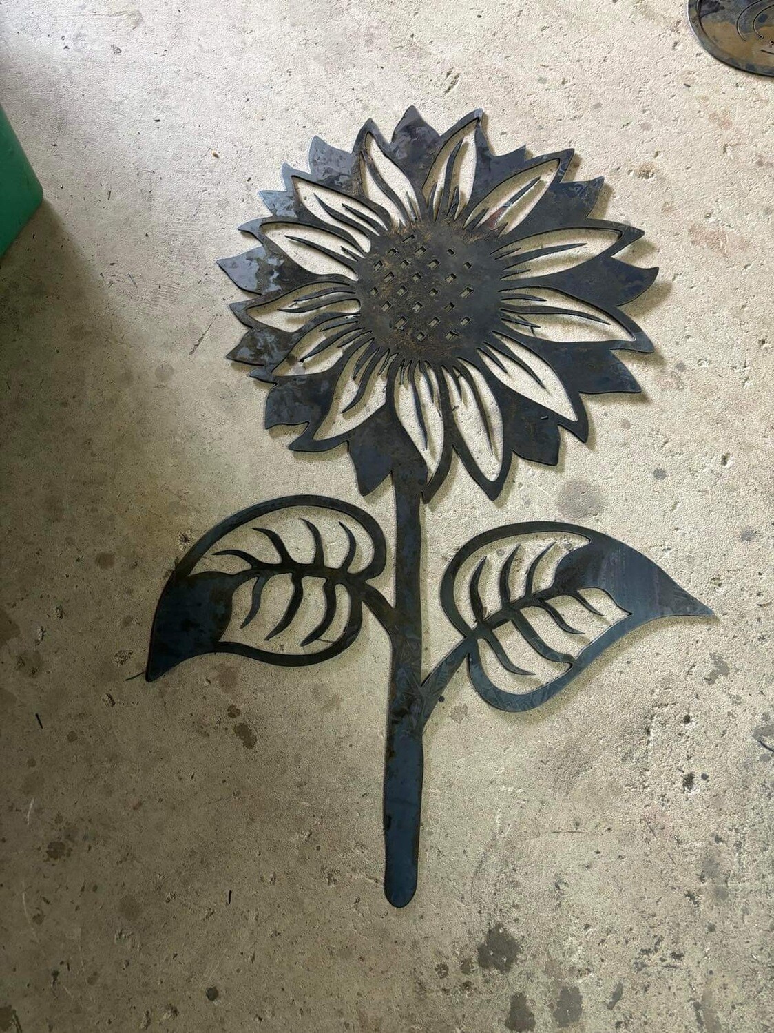 Sunflower wall art cnc plasma cut