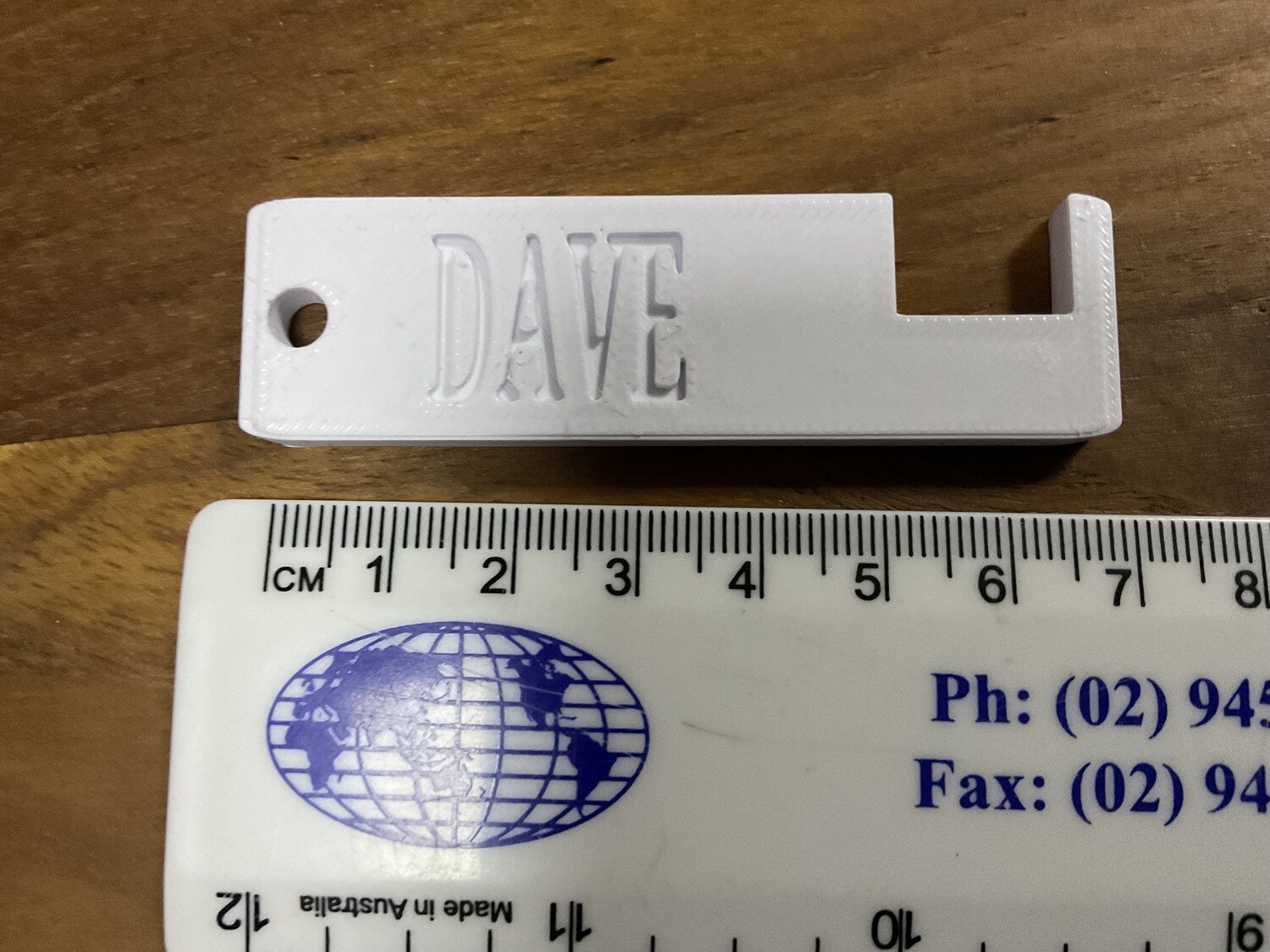 Phone holder key ring