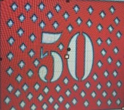 50 diamonds stencil