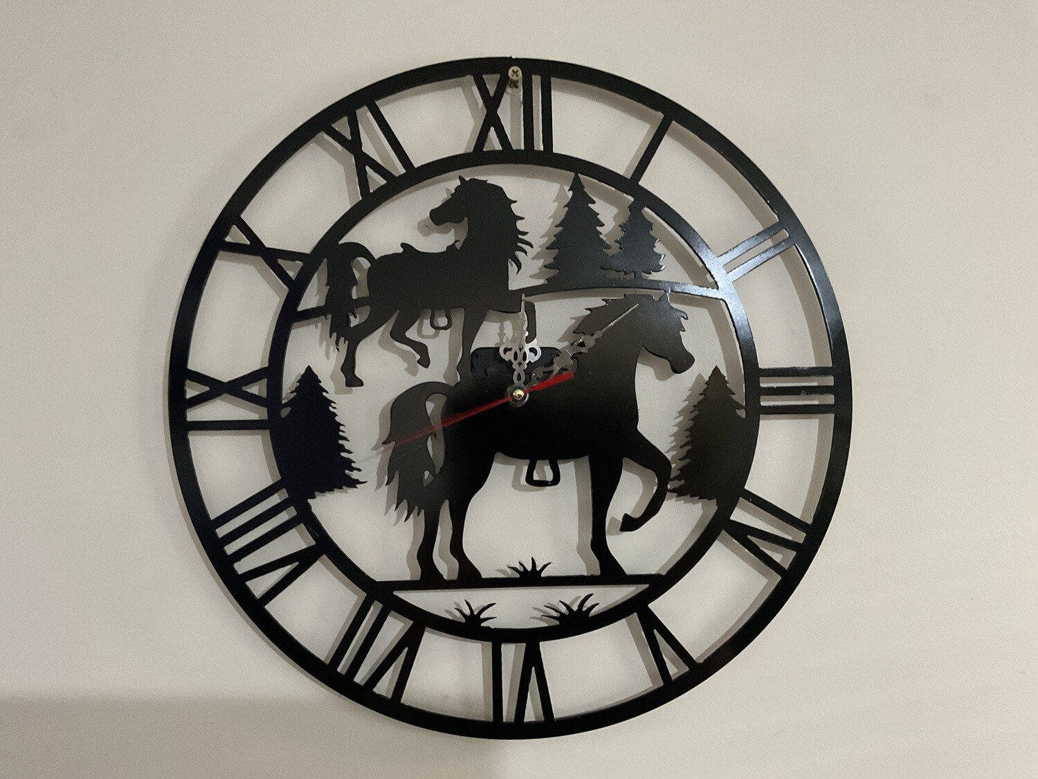 Horse Clock cnc plasma cut