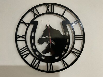 Horseshoe clock cnc plasma cut