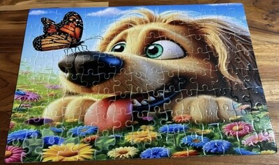 Dog and Butterfly 120pce jigsaw puzzle