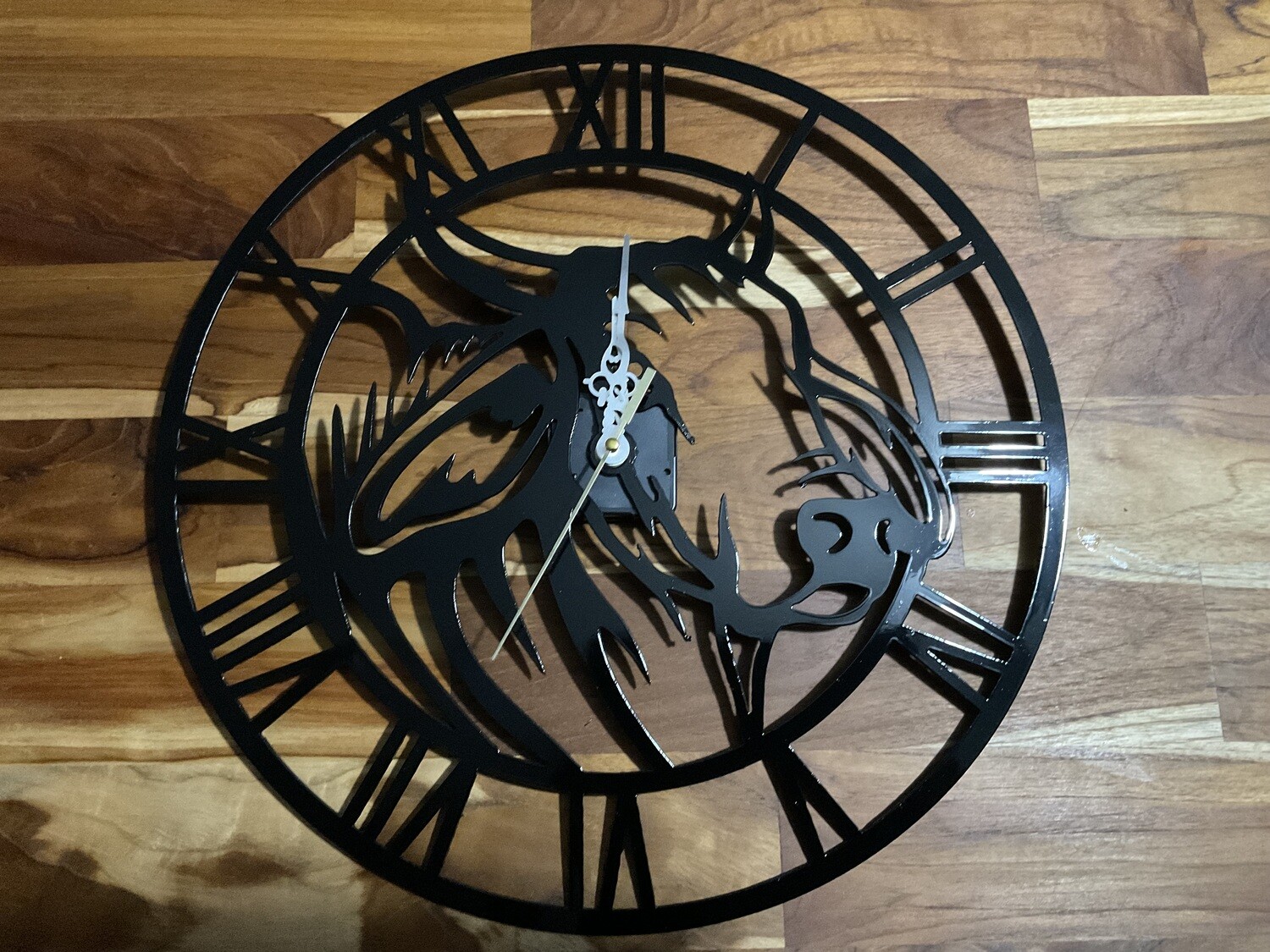 Brahma Bull head clock cnc plasma cut