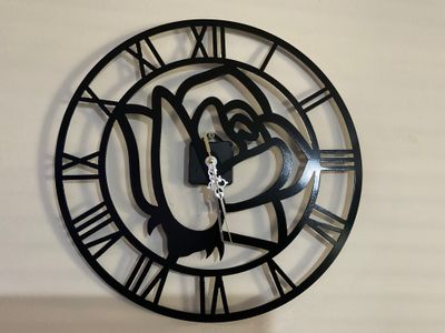 Rose clock 38cm