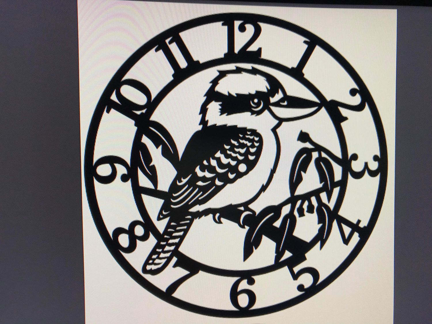 Kookaburra Clock numerals 38cm