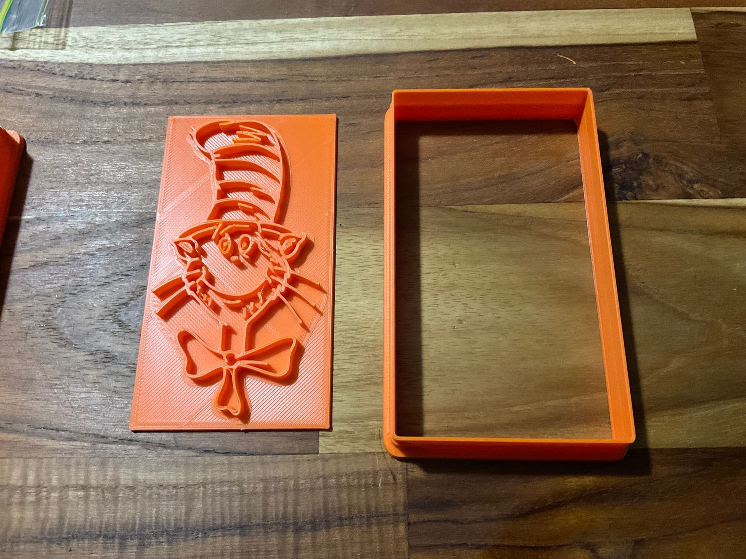 CLEARANCE orange cat in hat rectangle