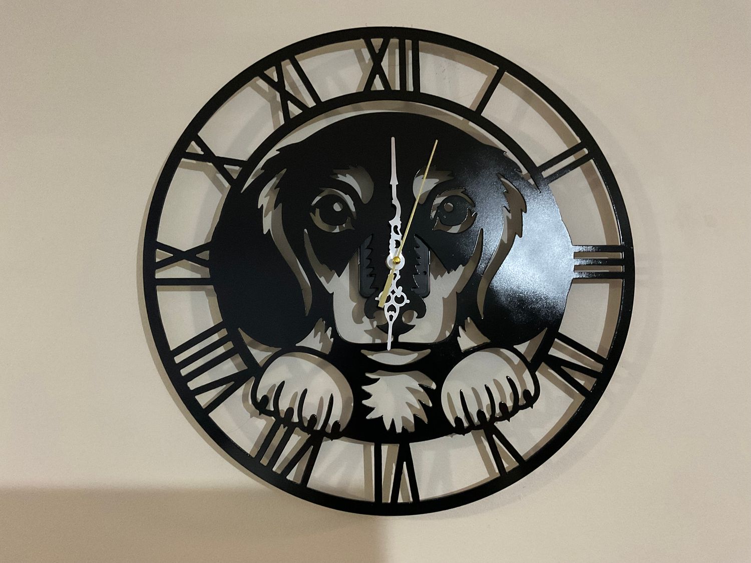 Dachshund Clock 38cm