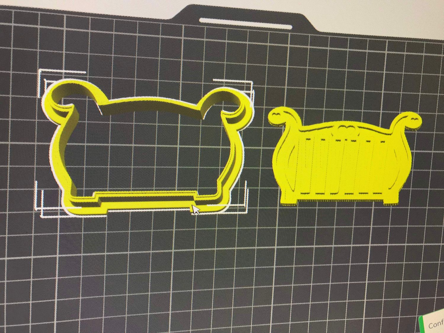 Baby Crib cookie cutter