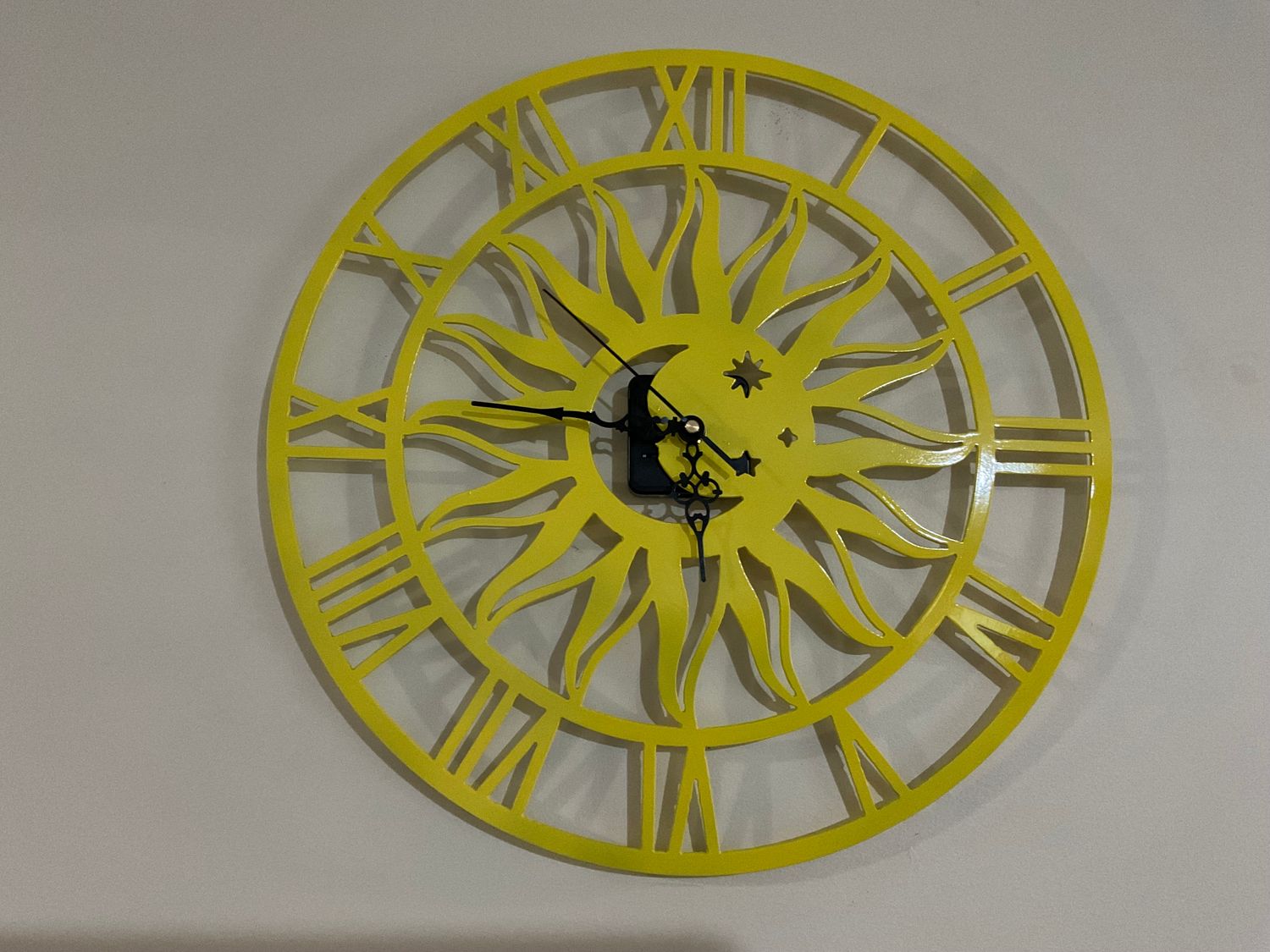 Sun/Moon clock cnc plasma cut