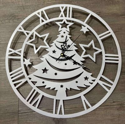 Christmas Tree clock 38cm