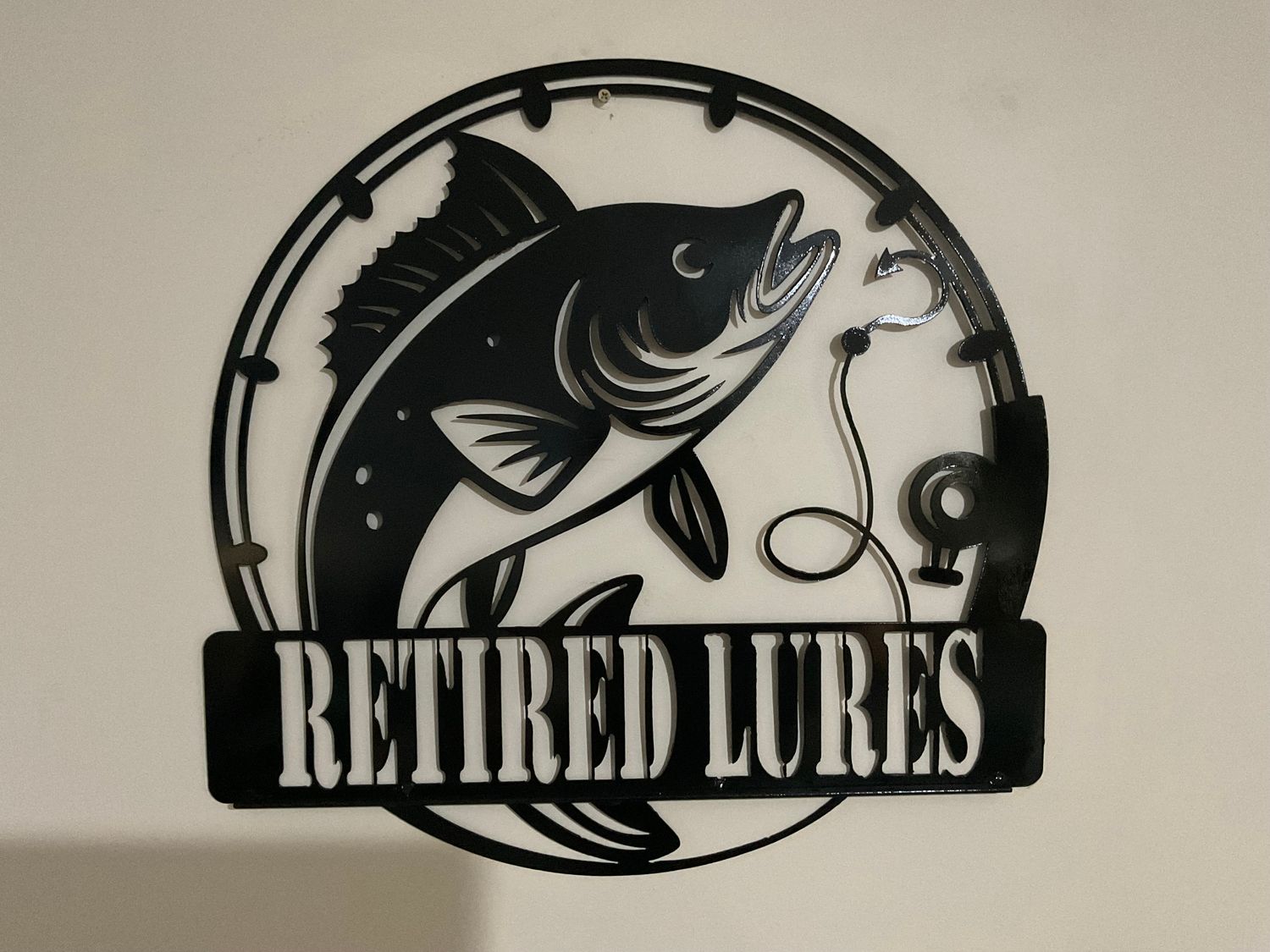 Retired Lures sign