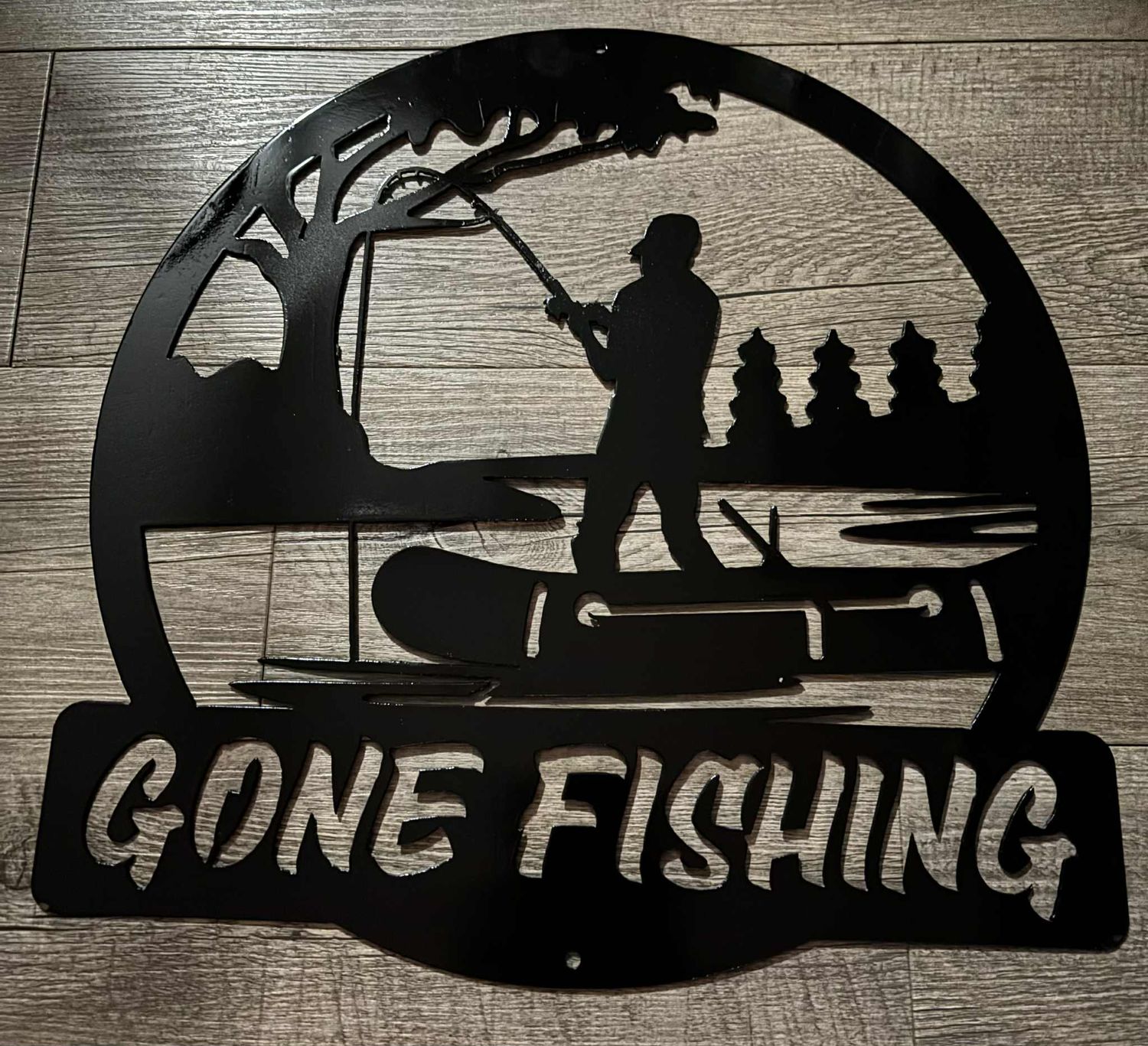 Gone Fishing Sign